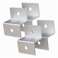 customized powder coating angle iron corner bracket z shaped bracket with three hole